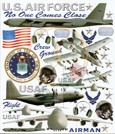 Sticker Sheet, Air Force