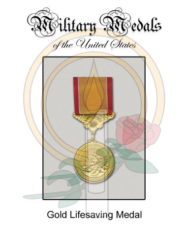 Medal Card, Gold Lifesaving