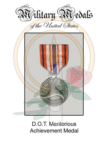 Medal Card, DOT Meritorious Achievement