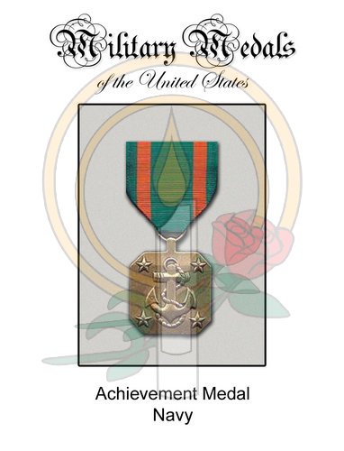 Medal Card, Achievement Navy