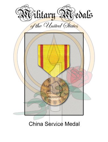 Medal Card, China Service