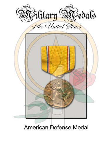 Medal Card, American Defense