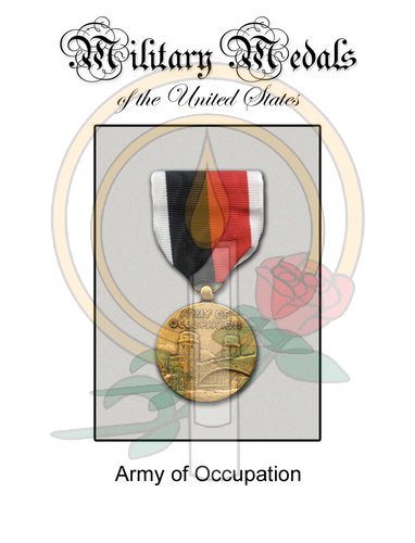 Medal Card, Army of Occupation