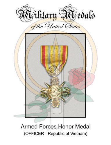Medal Card, Armed Forces Honor (Officer - RVN)