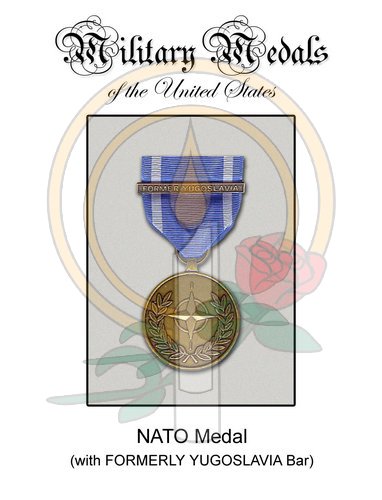 Medal Card, NATO w/ Yugoslavia bar