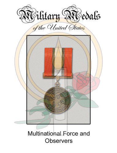 Medal Card, Multinational Forces and Observer