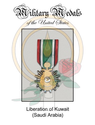 Medal Card, Liberation of Kuwait (Saudi Arabia)