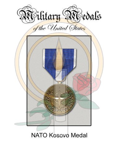 Medal Card, NATO Kosovo
