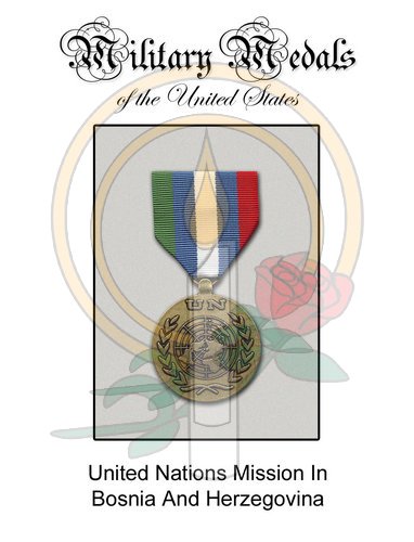 Medal Card, UN Mission Bosnia Herzegovina