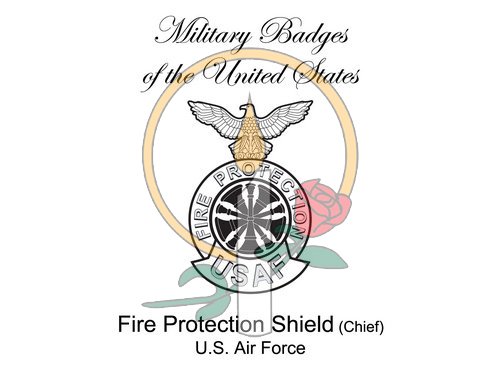 Badge Card, Fire Protection Shield (Chief)