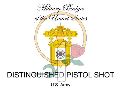 Badge Card, Distinguished Pistol Shot