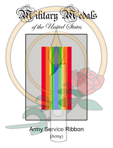 Medal Card, Army Service Ribbon