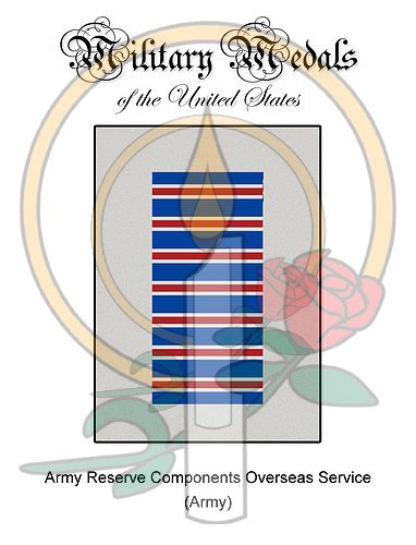 Medal Card, Army Reserve Components Overseas Ribbon
