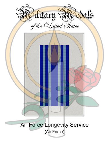 Medal Card, Air and Space Longevity Service Award