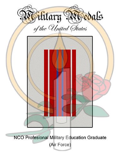 Medal Card, NCO Prof Military Ed Grad