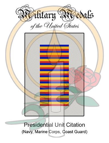 Medal Card, Presidential Unit Citation (Navy-MC-CG)