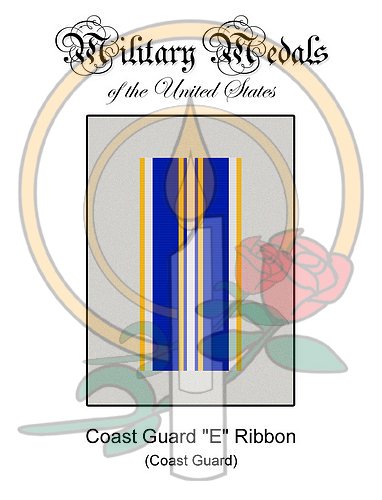 Medal Card, Coast Guard E Ribbon