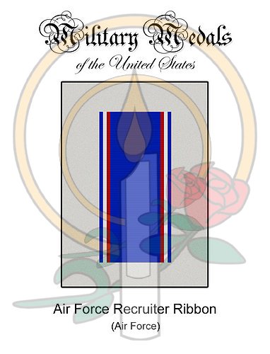 Medal Card, Air Force Recruiter Ribbon