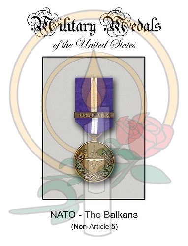 Medal Card, NATO The Balkans