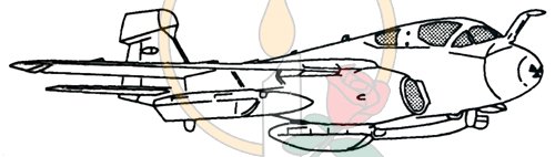 Stamp, EA-6B sideview