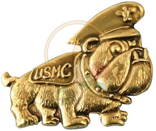 Bulldog with Dress Hat Lapel Pin