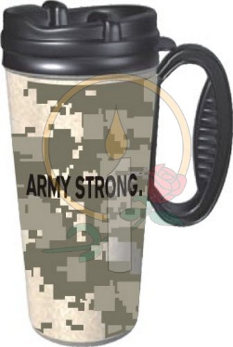 ARMY STRONG. ACU Pattern Travel Mug