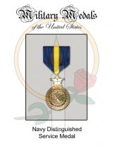 Medal Card, Navy Distinguished Service