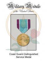 Medal Card, CG Distinguished Service