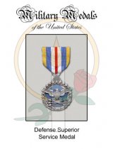 Medal Card, Defense Superior Service