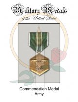 Medal Card, Commendation - Army