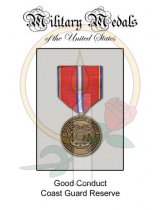 Medal Card, Good Conduct CG Reserve