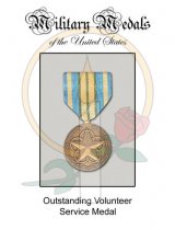 Medal Card, Outstanding Volunteer Service