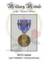 Medal Card, NATO w/ Yugoslavia bar