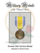Medal Card, Korean War Service Medal (ROK)