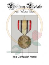 Medal Card, Iraq Campaign