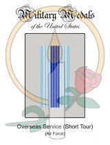 Medal Card, Air and Space Overseas Ribbon (Short)