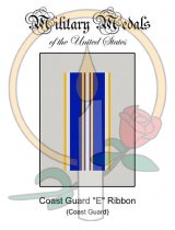Medal Card, Coast Guard E Ribbon