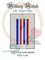 Medal Card, D.O.T. Guardian Medal