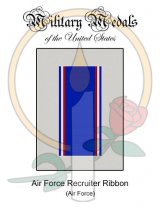 Medal Card, Air Force Recruiter Ribbon