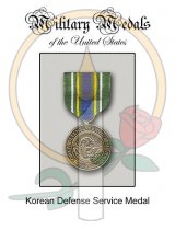 Medal Card, Korean Defense Service Medal