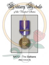 Medal Card, NATO The Balkans