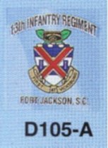 13th INF. REG. Ft. Jackson Decal