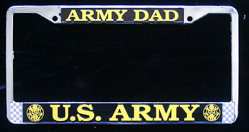 License Frame, Army Dad