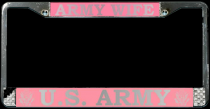 License Frame, Army Wife