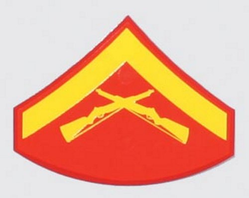 USMC E-3 Lance Corporal Decal