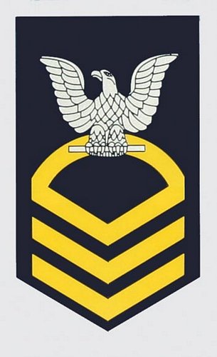 USN E-7 Chief Petty Officer Decal