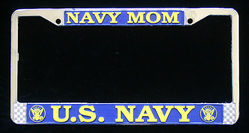 License Frame, Navy Mom